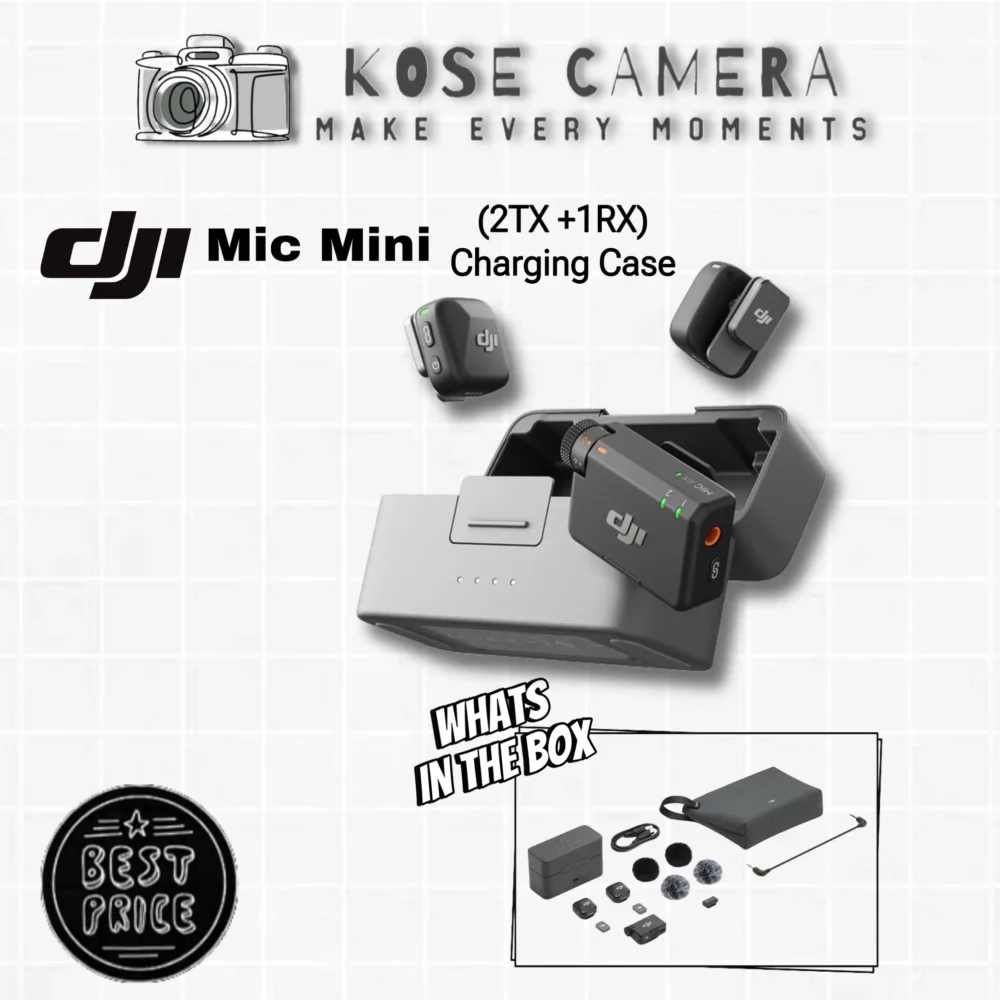 DJI Mic Mini Combo (2TX + 1RX + Charging Case)