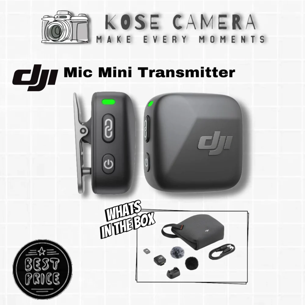 DJI Mic Mini Clip On Transmitter Only Black (1TX)