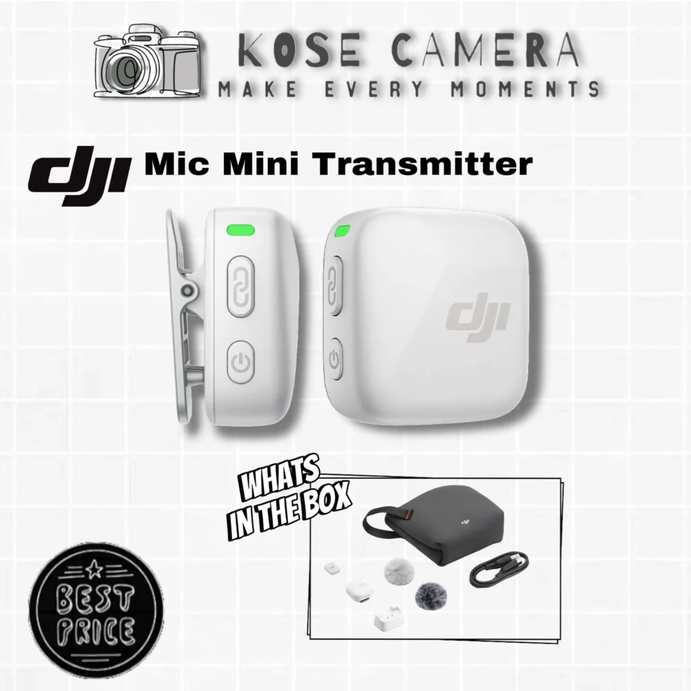 DJI Mic Mini Clip On Transmitter Only White (1TX)